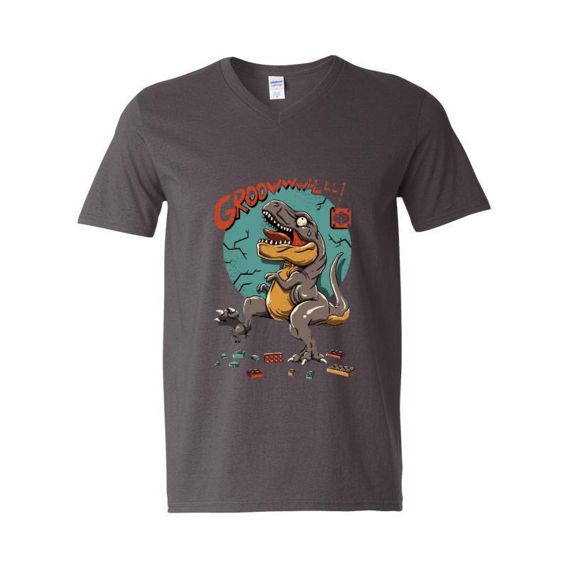 Dino Groow V-Neck T-Shirt