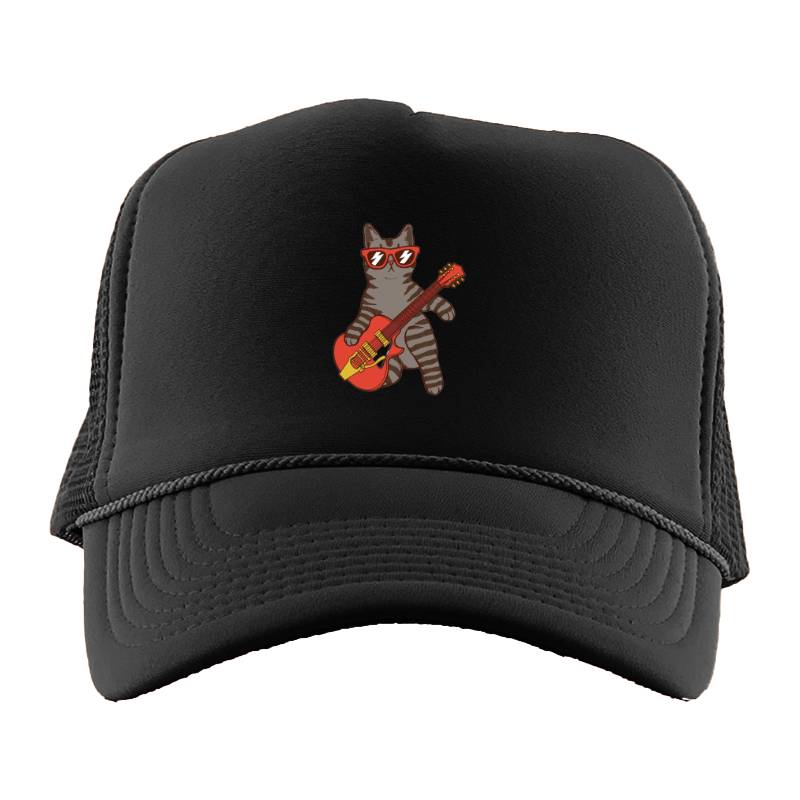 Cat Guitar Trucker Hat