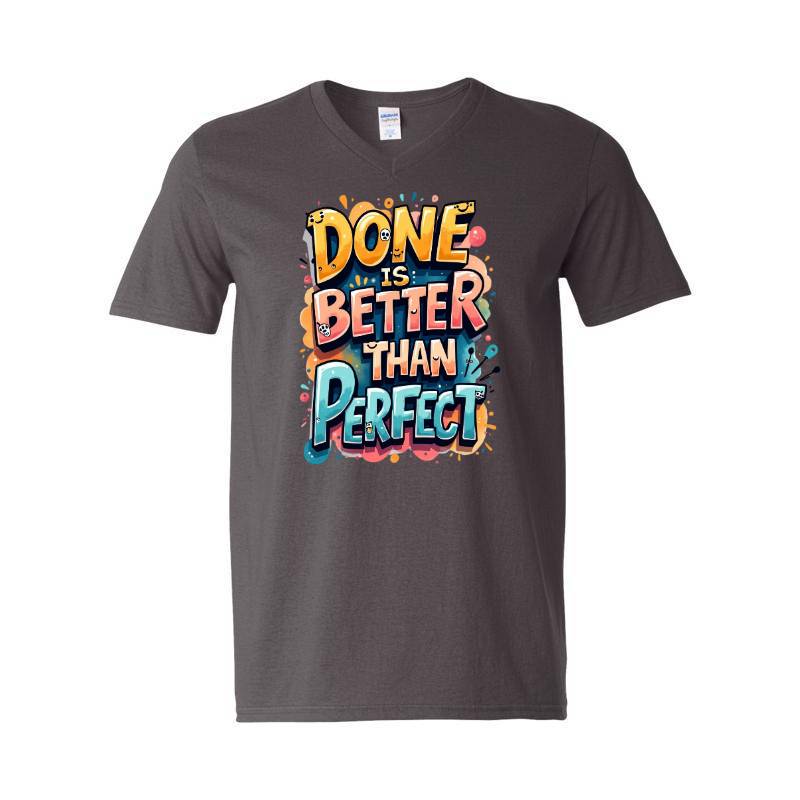 Done Is Better Than Perfect V-Neck T-Shirt