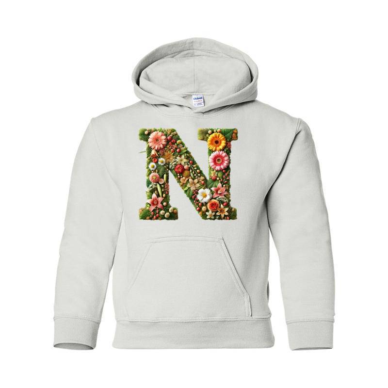 Letter N Hooded Sweatshirt