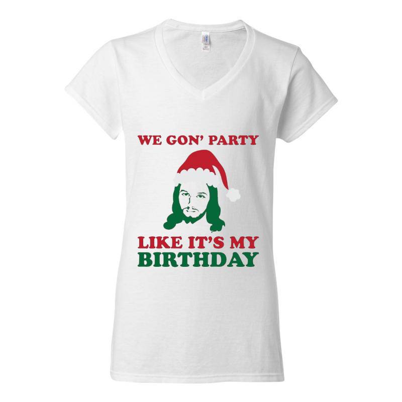 Cristmas Santa V-Neck T-Shirt