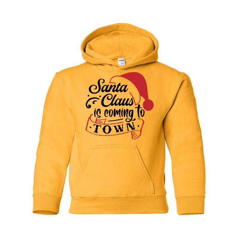 Santa Claus Is Coming To Town Hooded Sweatshirt