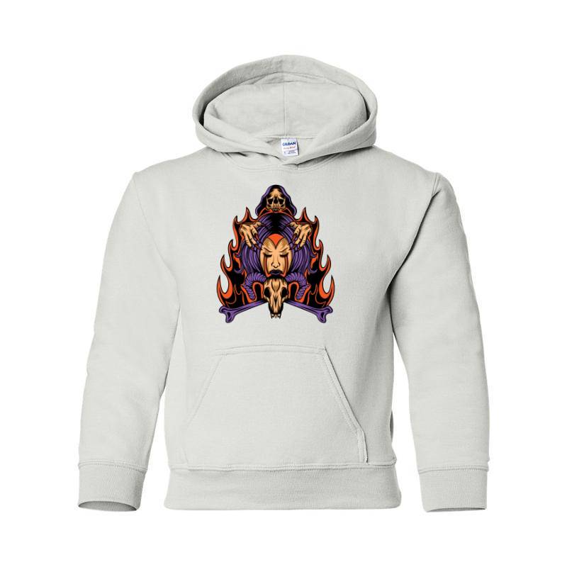Wizard Skull Hooded Sweatshirt