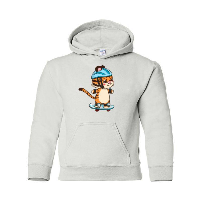 Skating Cat Hooded Sweatshirt