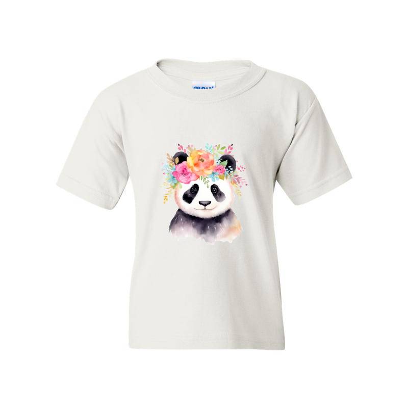 Panda with flowers T-Shirt