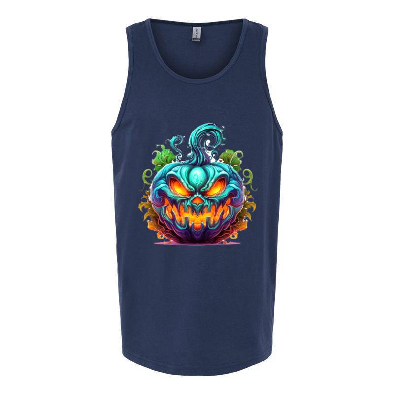 Scary Pumpkin Tank Top T-Shirt
