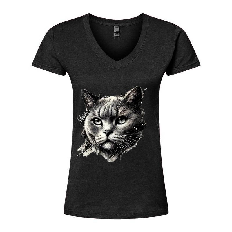 My Cat V-Neck T-Shirt