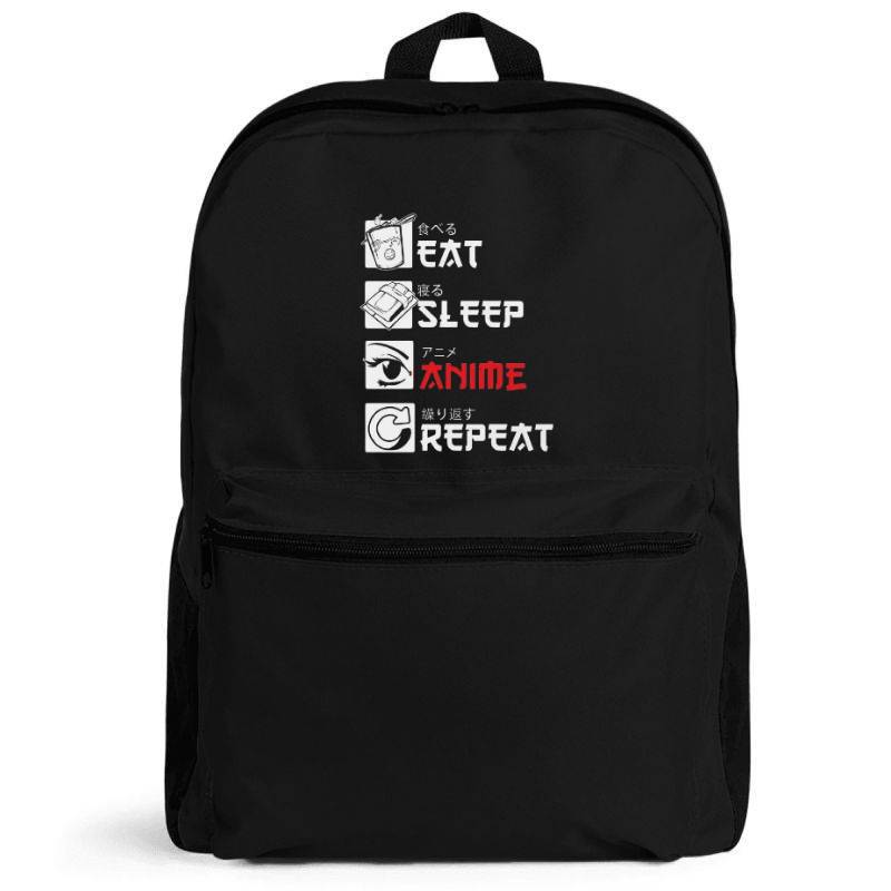 Eat Sleep Anime Repeat Backpack