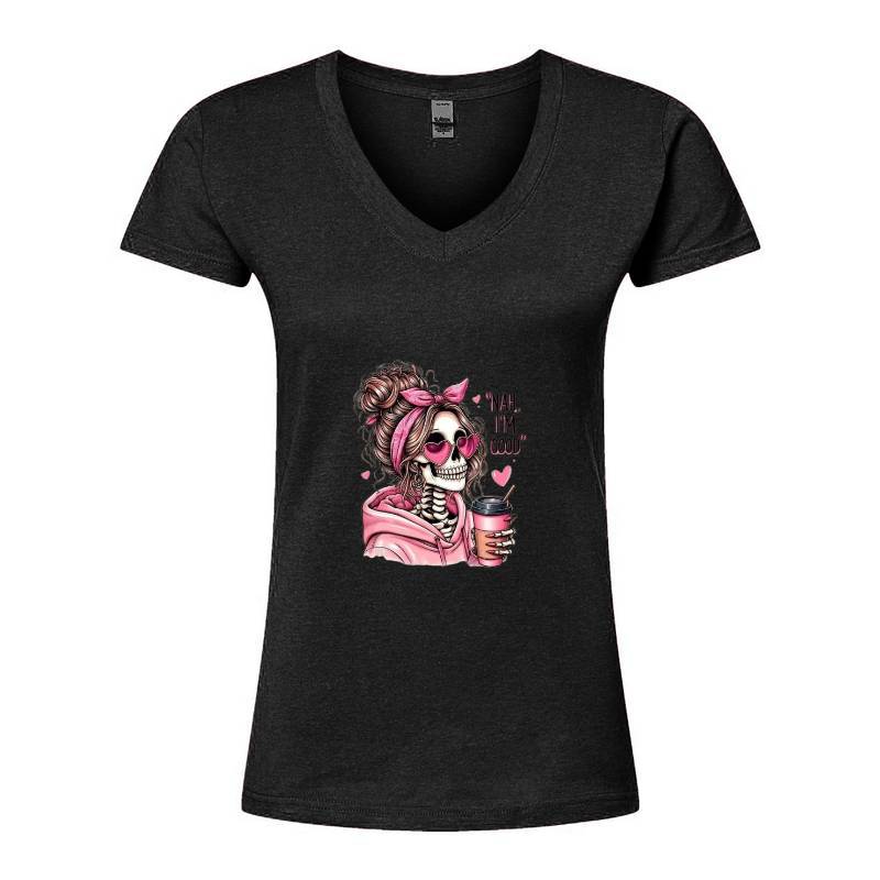 I am good Skull V-Neck T-Shirt