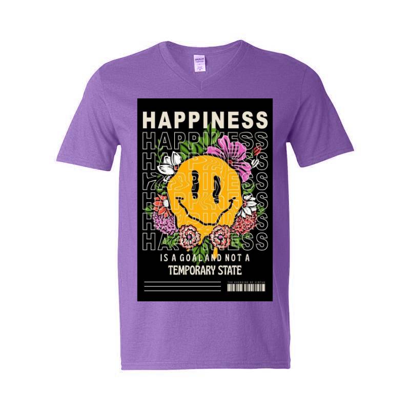 Happiness V-Neck T-Shirt