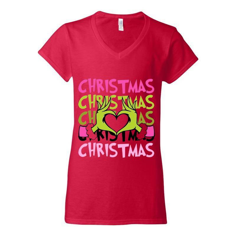 Cristmas Santa V-Neck T-Shirt