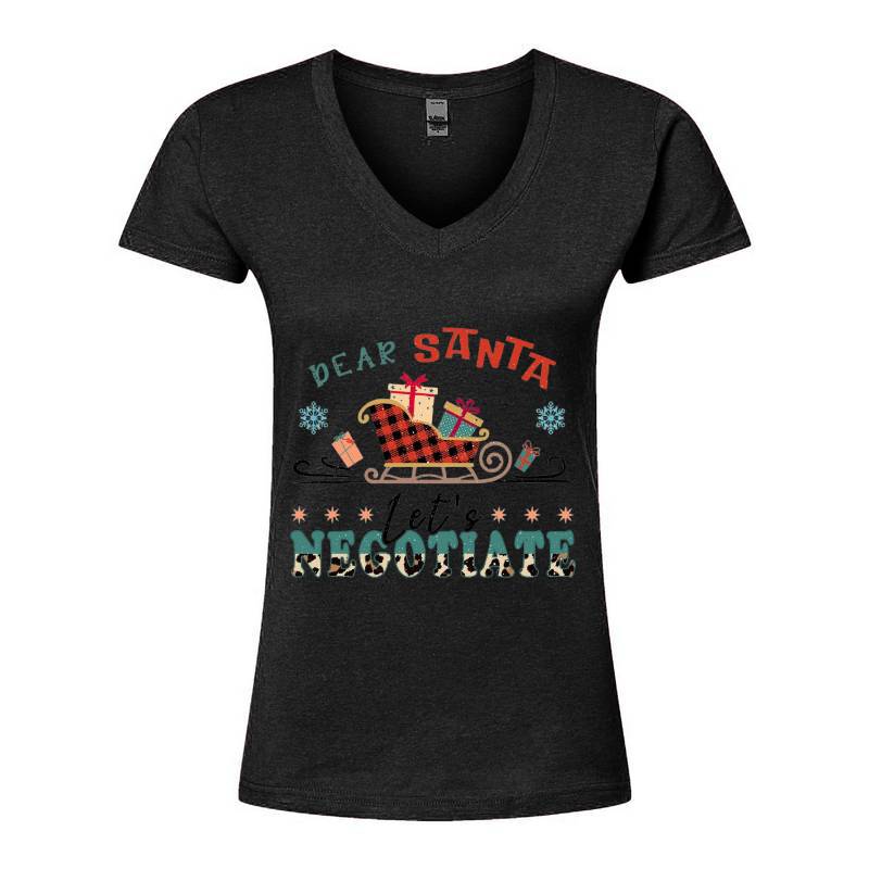 Santa V-Neck T-Shirt