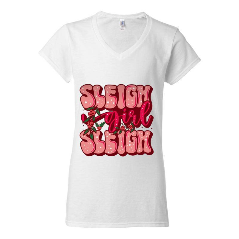 Sleigh Girl V-Neck T-Shirt