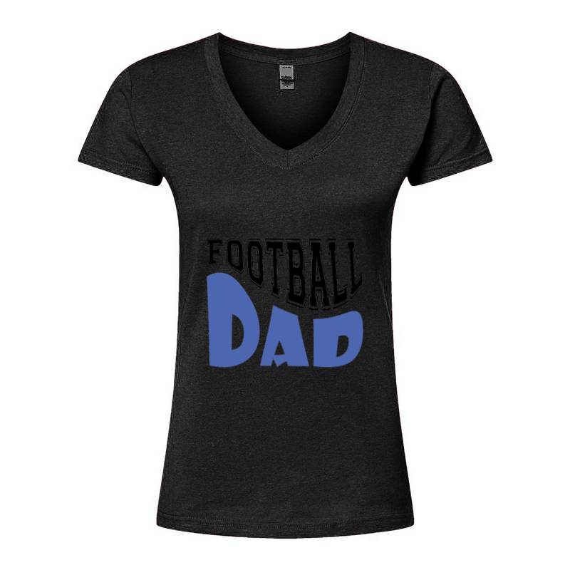 Football DAD V-Neck T-Shirt