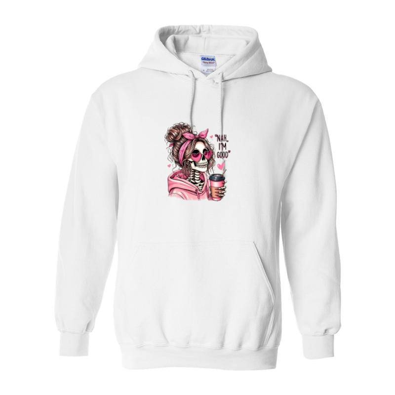 I am good Skull Hoodie