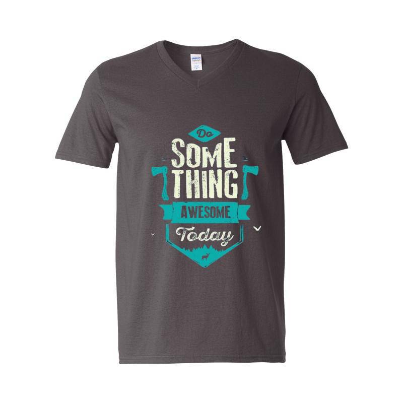 Some Thing Awesome Today V-Neck T-Shirt