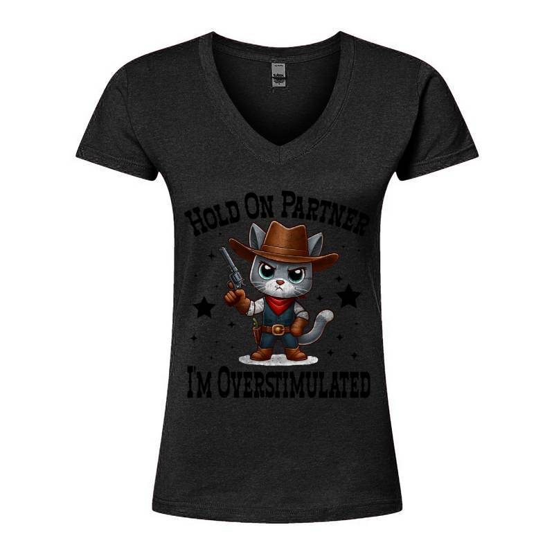 Hold On Partner V-Neck T-Shirt