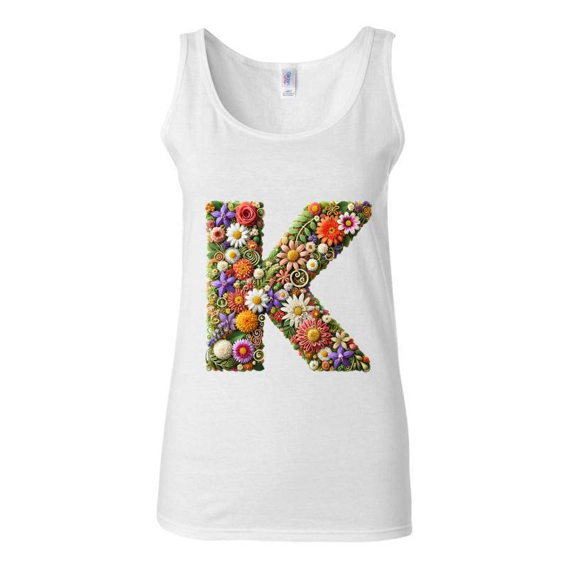Letter K Tank Top T-Shirt