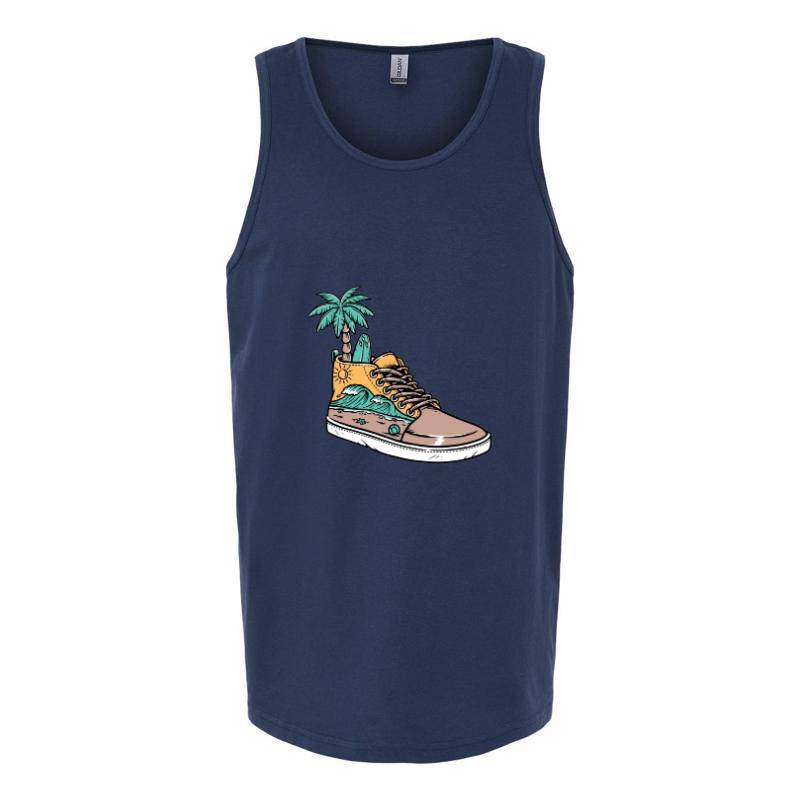 Palm and surf Tank Top T-Shirt