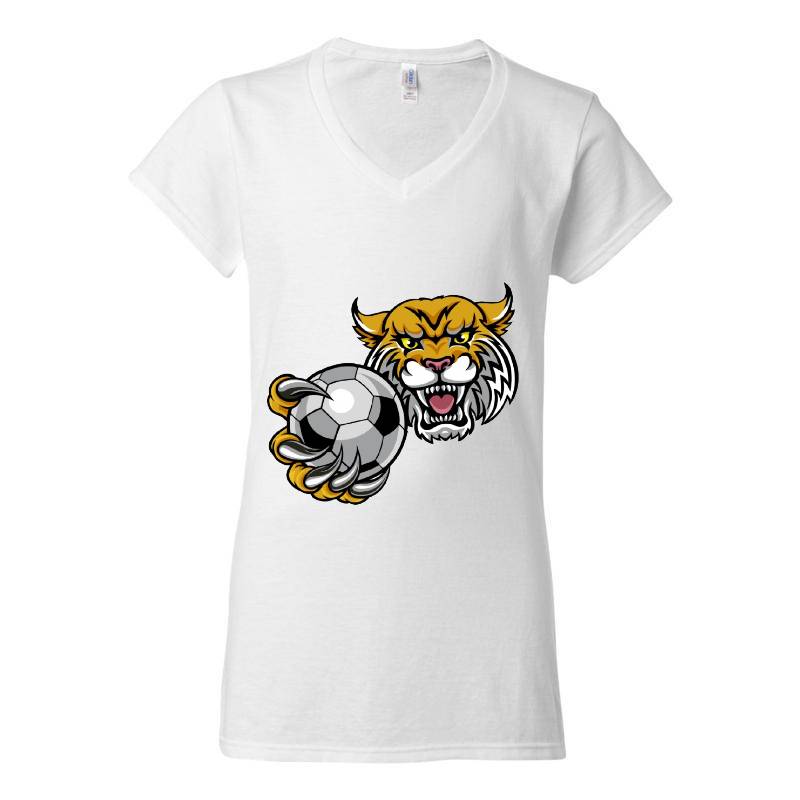 Tiger Football V-Neck T-Shirt