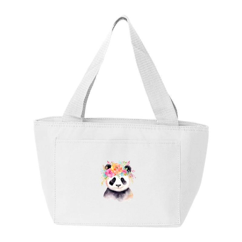 Panda with flowers Cooler Bag