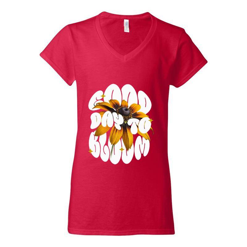 Good Day To Bloom V-Neck T-Shirt