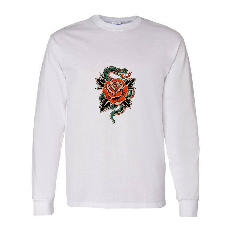 Rose and Snake Long Sleeve Shirt