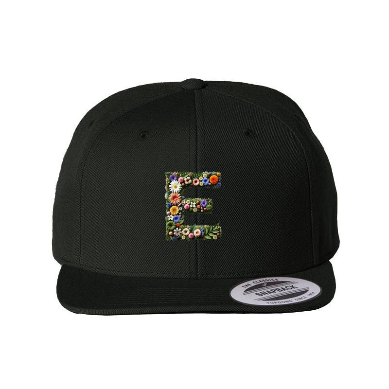 Letter E Snapback Cap