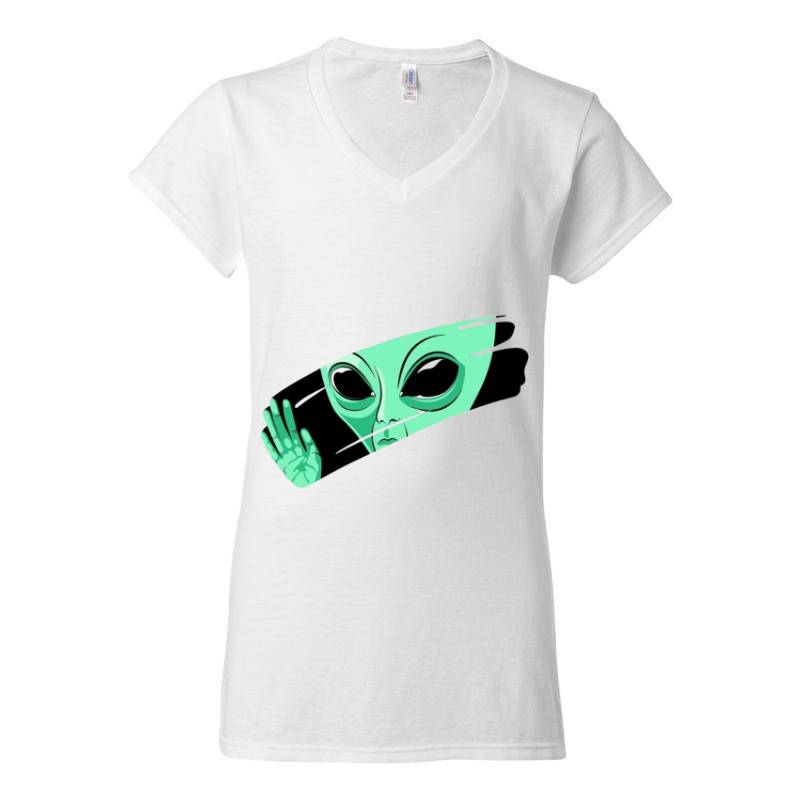 Alien V-Neck T-Shirt