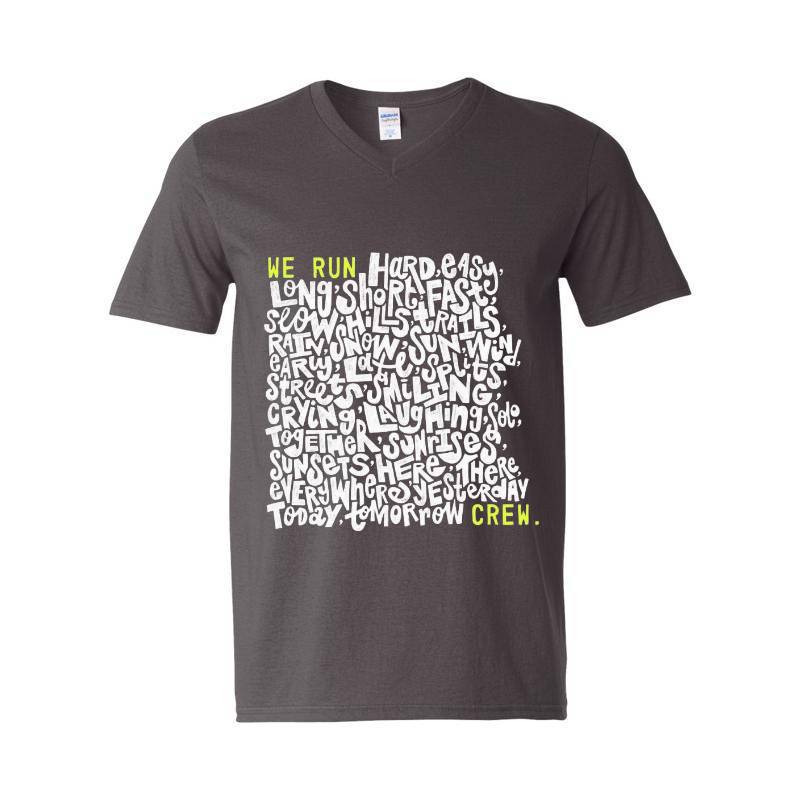 We Run Crew V-Neck T-Shirt