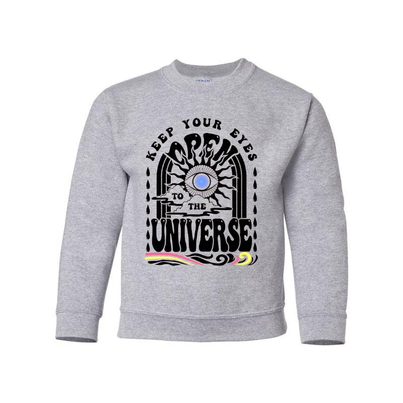 Keep Your Eyes Open Youth Crewneck Sweatshirt 