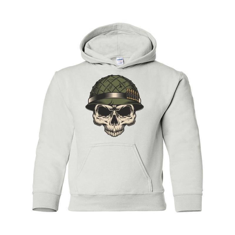 Soldier Skull Hooded Sweatshirt