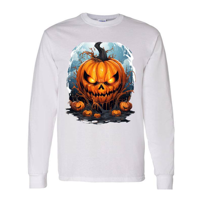 Scary Halloween Cartoon Long Sleeve Shirt