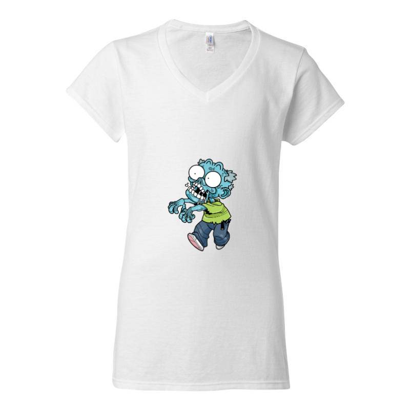 Zombie monster V-Neck T-Shirt
