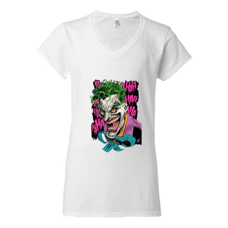 Ha Ha Ha Joker V-Neck T-Shirt