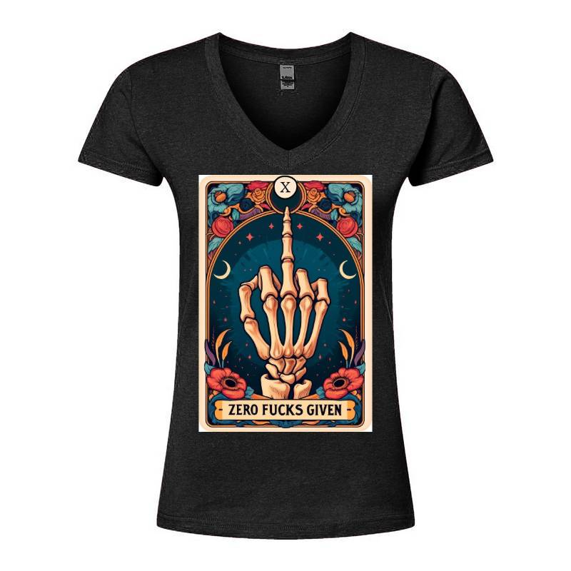Zero Fucks Given V-Neck T-Shirt