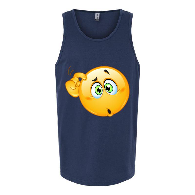 Confused Emoji Tank Top T-Shirt