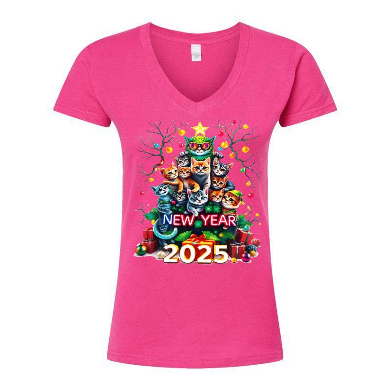 New Year V-Neck T-Shirt