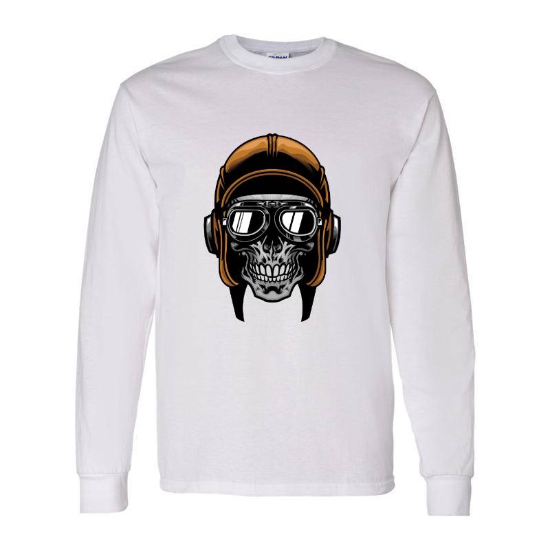 Pilot Skull Long Sleeve Shirt