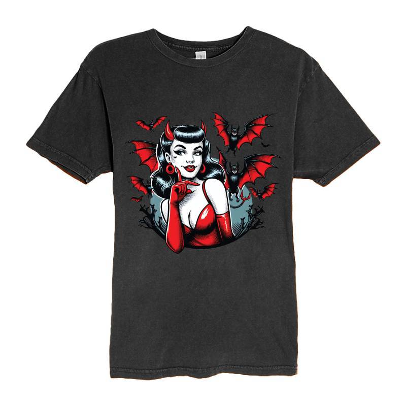 Devil Bats Ladies Fitted T-Shirt