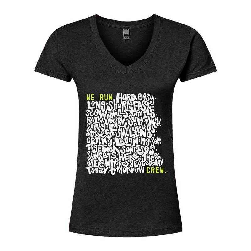 We Run Crew V-Neck T-Shirt