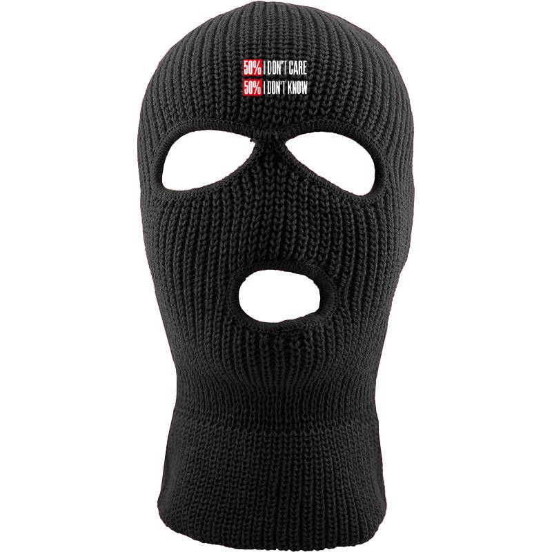 Dont Care Dont Know Three hole mask