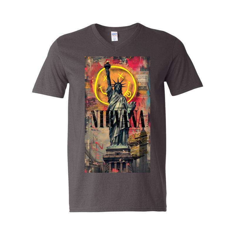 Nirvana America V-Neck T-Shirt