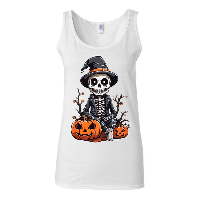 Skeleton Halloween Tank Top T-Shirt