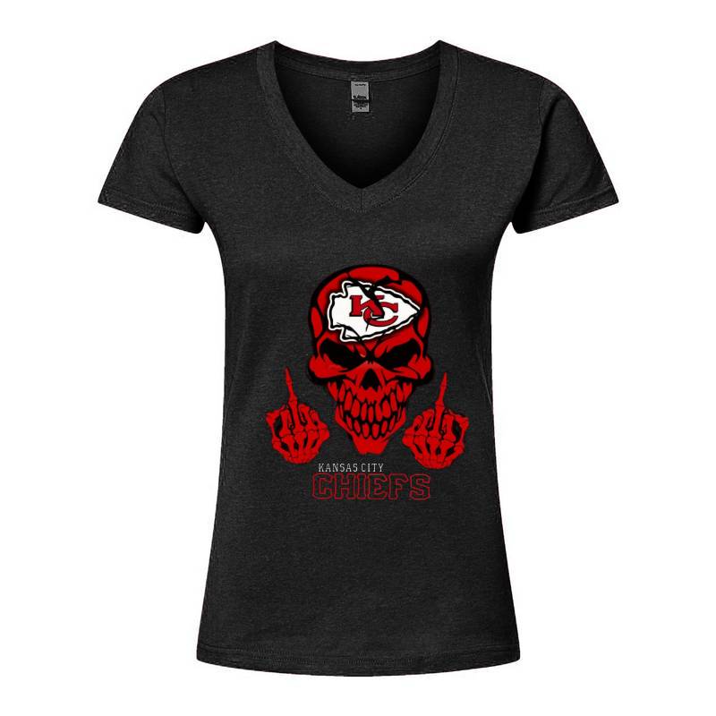 Kansas City Chiefs V-Neck T-Shirt