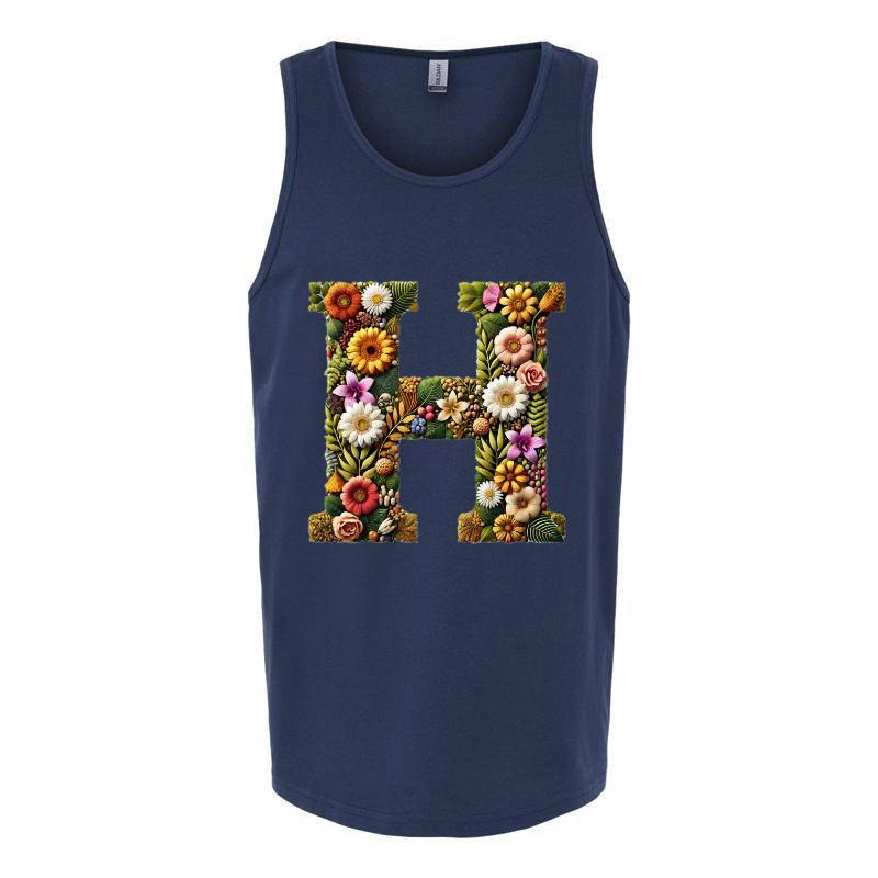 Letter H Tank Top T-Shirt