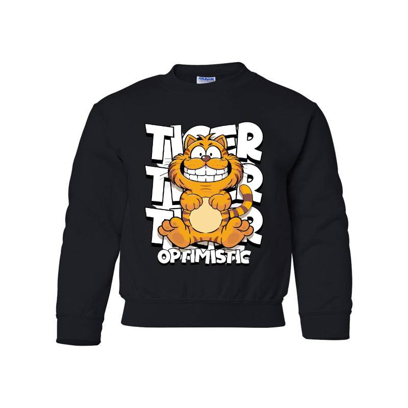 Tiger Optimistic Youth Crewneck Sweatshirt 