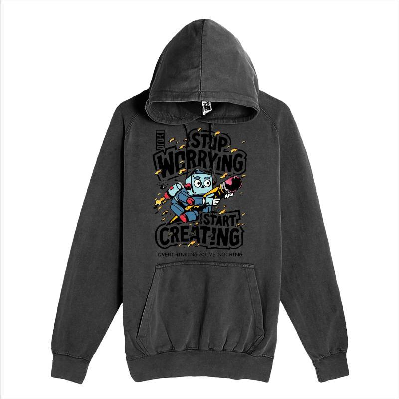 Stop Worrying Start Creating Hoodie
