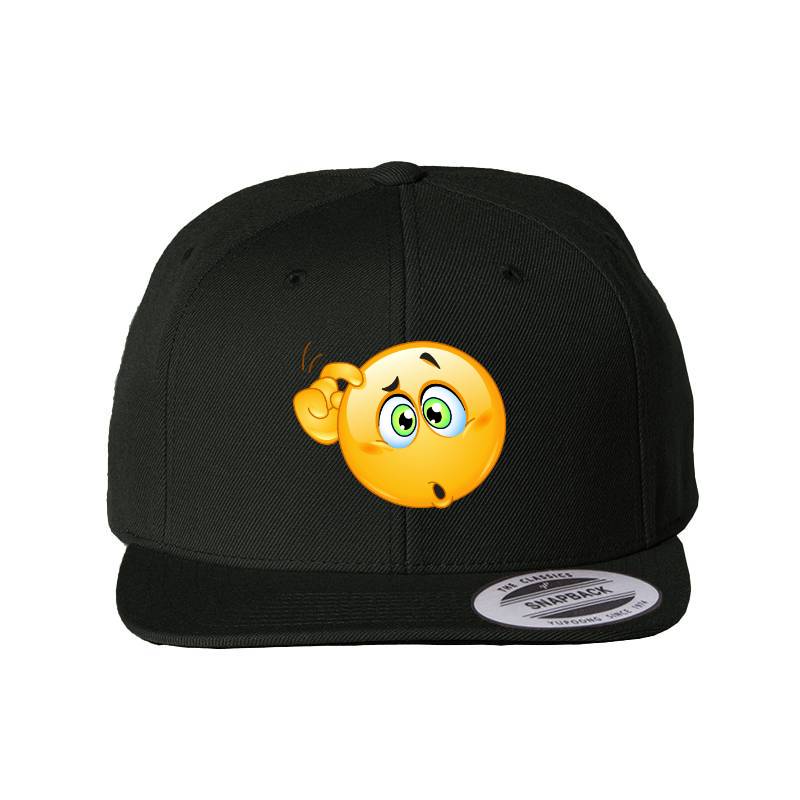 Confused Emoji Snapback Cap