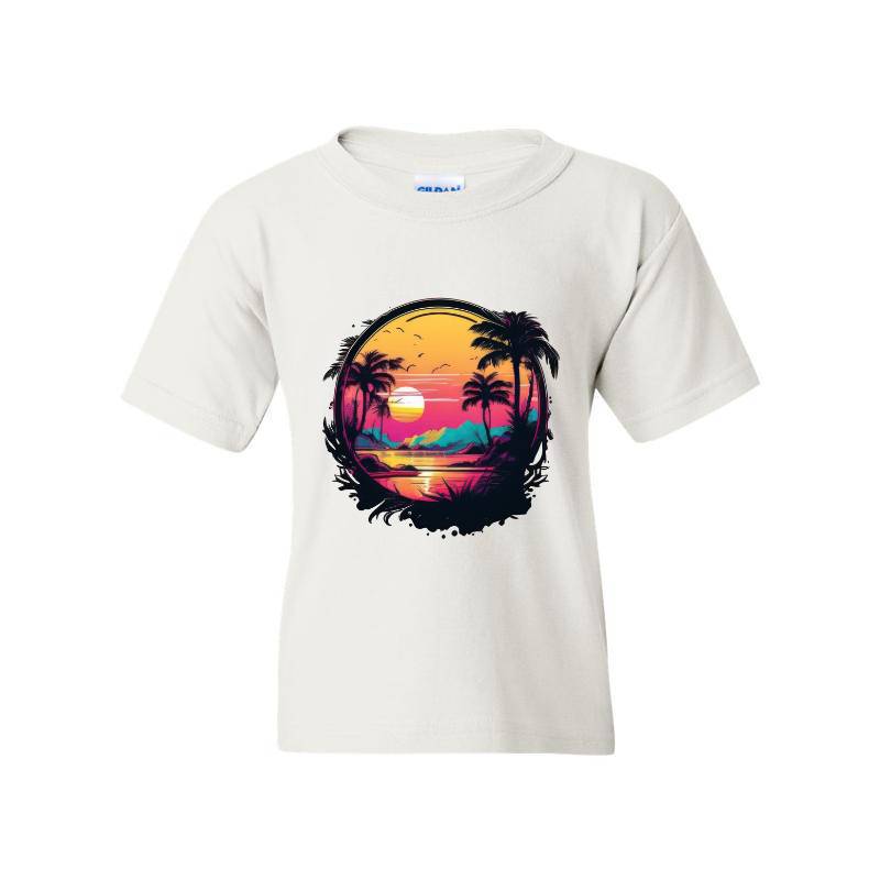 Sunset On The Tropical Island T-Shirt